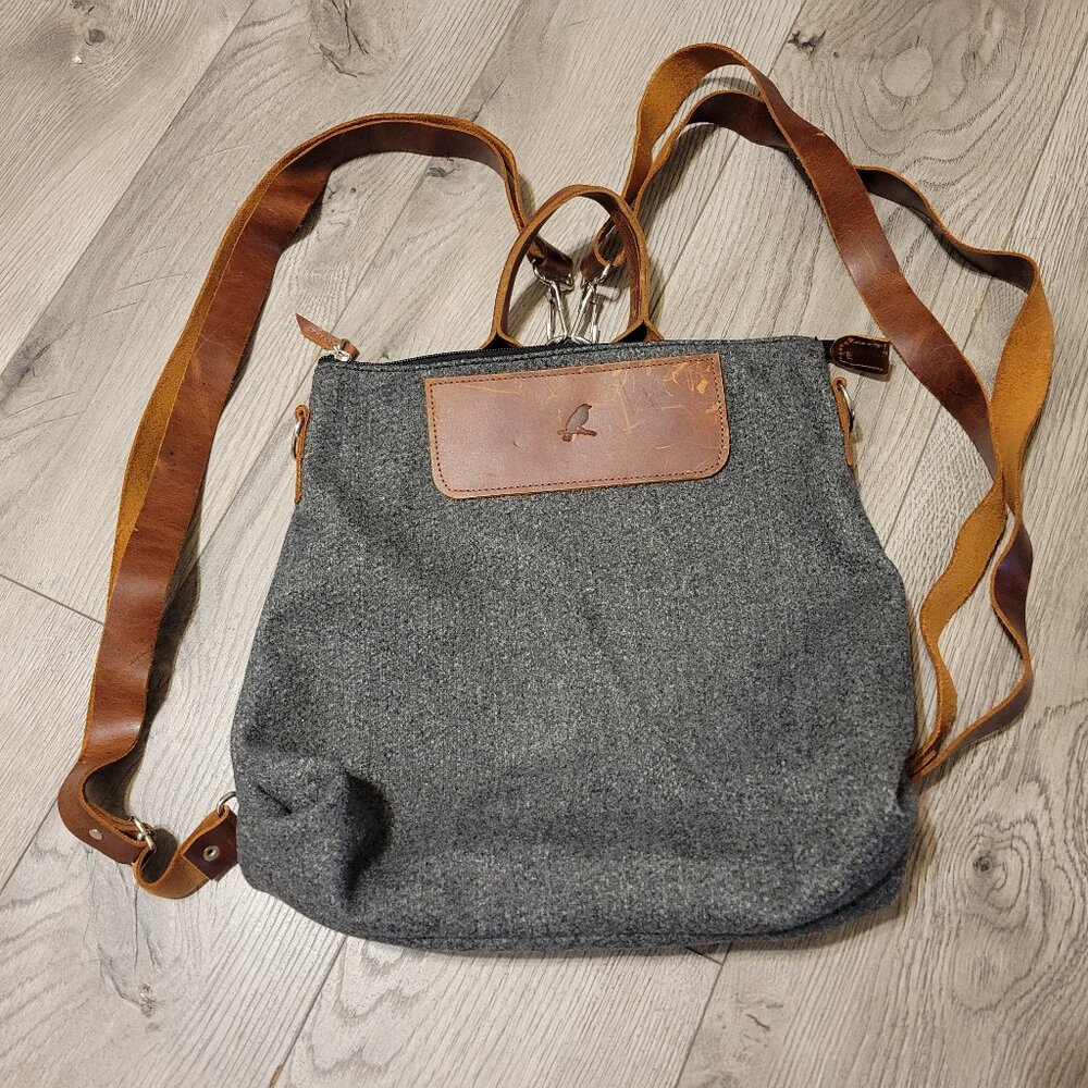 Better Way wool & leather backpack